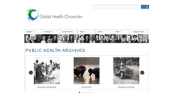 Desktop Screenshot of globalhealthchronicles.org