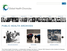 Tablet Screenshot of globalhealthchronicles.org
